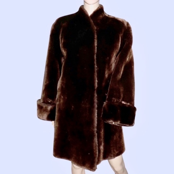 1930 Vintage Moulieres Paris France Lamb Fur Swing Coat